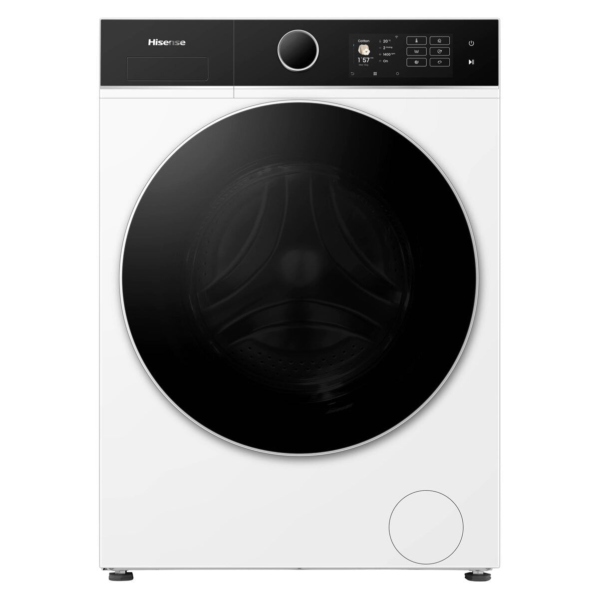 Hisense KitchenFit 5i Series WD5I1245BWR, 12kg/ 8kg Washer Dryer, D Rated in White