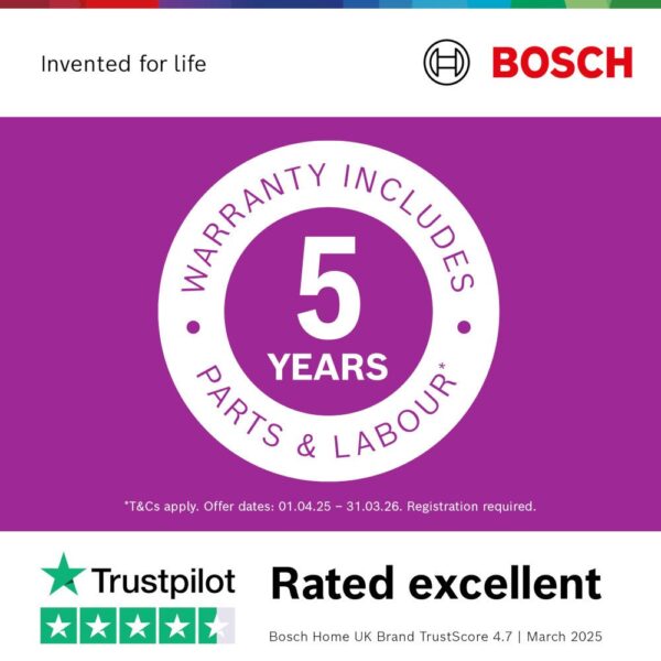 Bosch Series 4 WNA134U8GB Freestanding Washer Dryer 8kg/5kg 1400 Spin White - Clearance