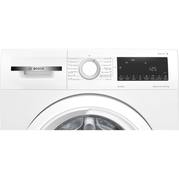 Bosch Series 4 WNA134U8GB Freestanding Washer Dryer 8kg/5kg 1400 Spin White - Clearance