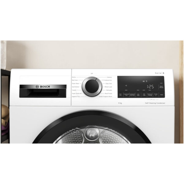 Bosch WQG245A0GB Series 6 9kg Heat Pump Tumble Dryer White - A+++ Rated