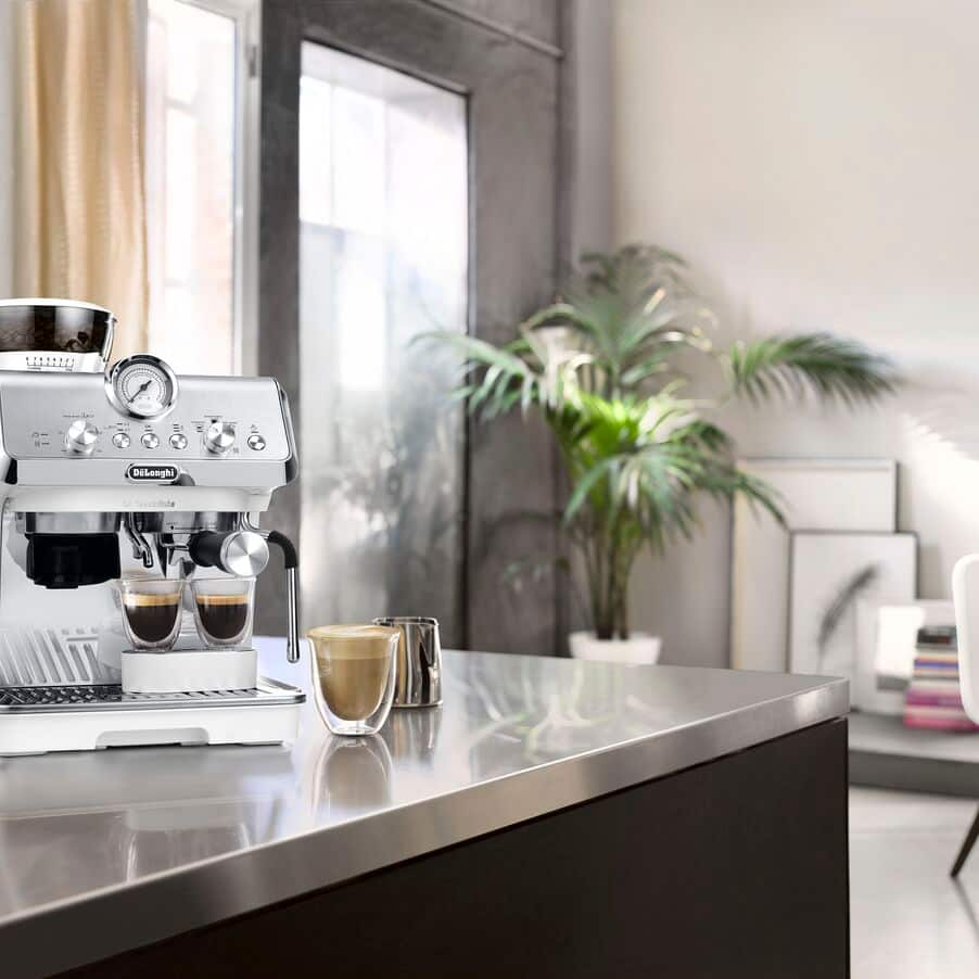 DeLonghi EC9155.WH La Specialista Arte Compact Manual Bean to Cup Manual Coffee Machine White