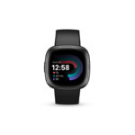Fitbit Versa 4 Smartwatch 40.5mm Bluetooth Black/Graphite Aluminium – Built-in GPS, 6+ Day Battery