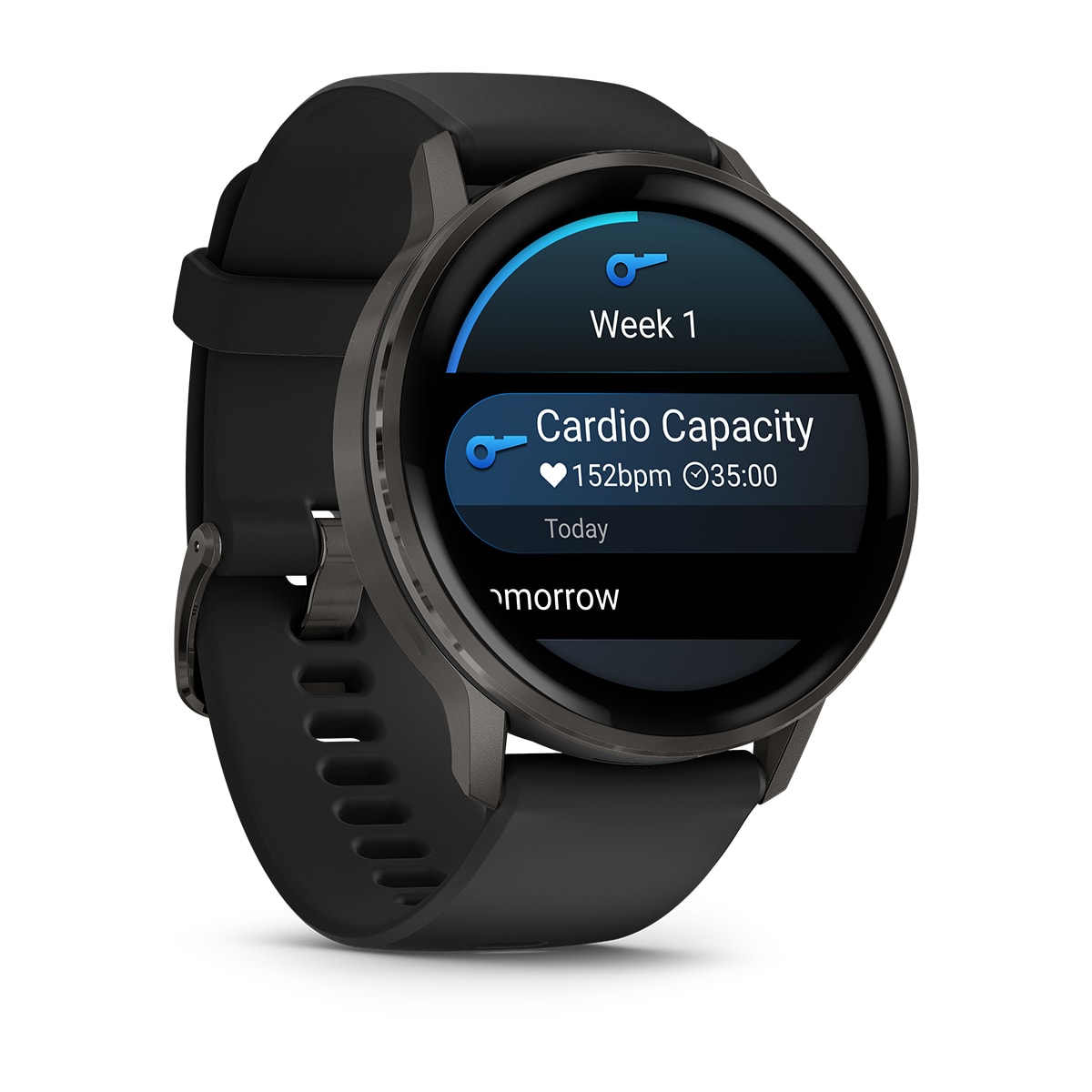 Garmin Venu 4 GPS Smartwatch 45mm Bluetooth Slate with Black Band – 1.4" AMOLED, ECG, LED Flashlight