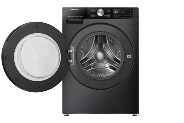 Hisense 3S Series WD3S8043BB3 8kg/5kg 1400 Spin Washer Dryer, Wi-Fi, Steam – Black