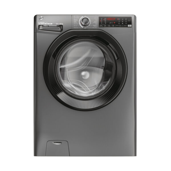 Hoover H-WASH 350 H3WPS4106TAMBR80 10kg 1400 Spin Washing Machine, Wi-Fi, Steam – Graphite