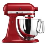 KitchenAid Artisan 5KSM125BER Tilt-Head Stand Mixer, 4.7L Bowl, 300W, 10 Speeds, Empire Red
