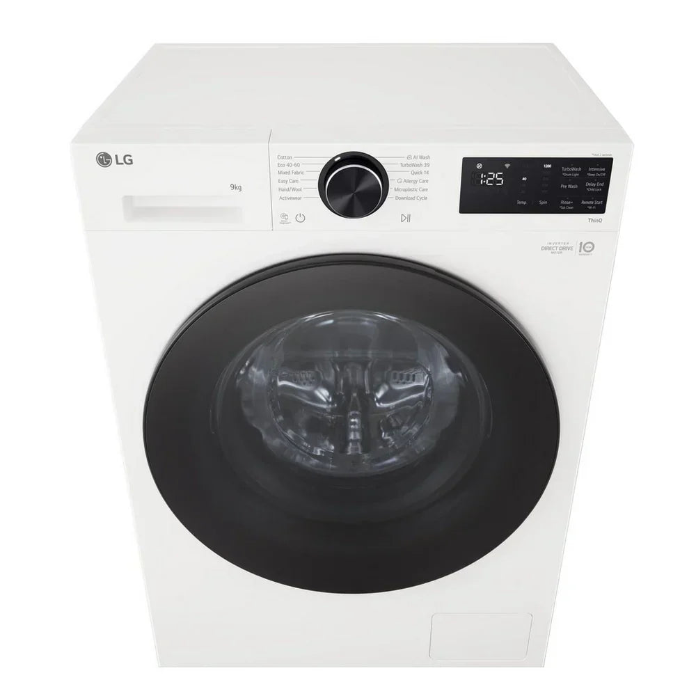 LG F2X50S9TWB VX50 Series 9kg 1200 Spin WiFi Enabled Front Load Washing Machine White - A Rated
