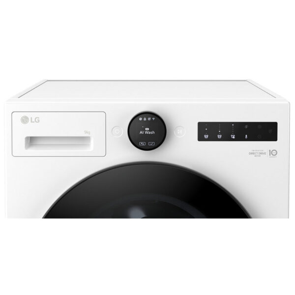 LG F4X7009TWB 9kg 1400 Spin AI Direct Drive Freestanding Washing Machine White