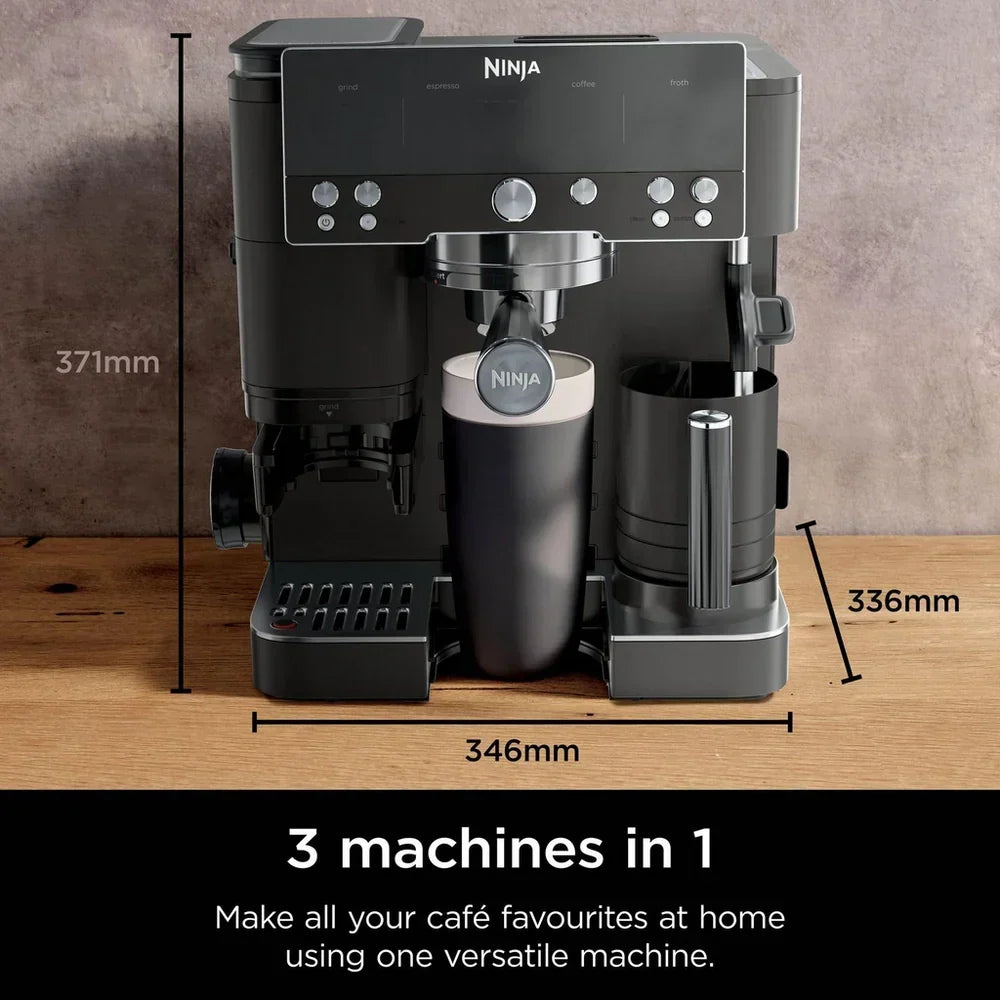 Ninja ES601UKBK Luxe Cafe Premier Espresso Coffee Machine - Black