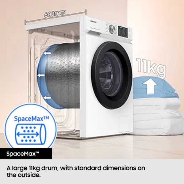 Samsung WW11DG6B25LBU1 11kg 1400 Spin Washing Machine Black - A Rated