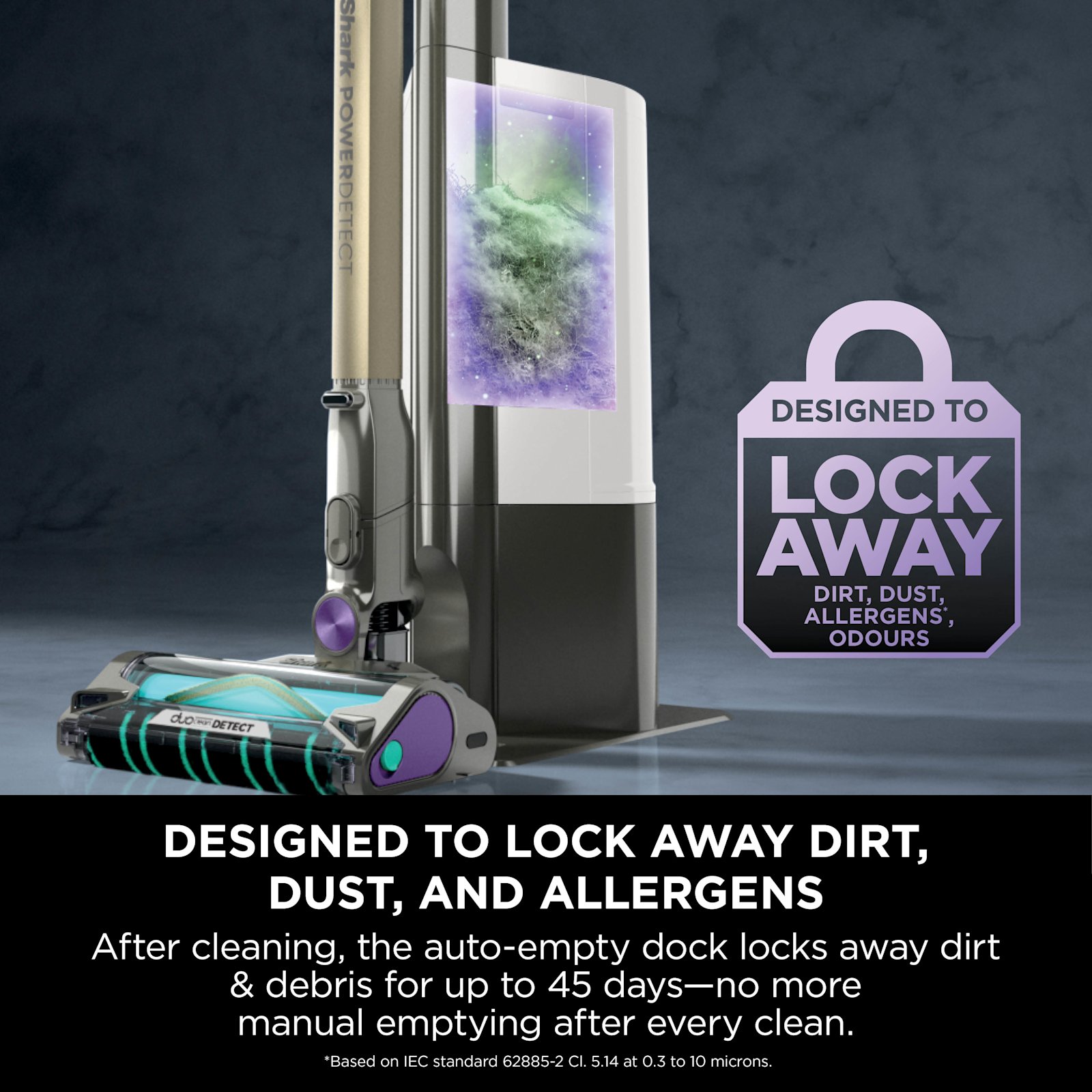 Shark PowerDetect Clean & Empty IP3251UKT Cordless Pet Vacuum – Auto-Empty Base, Up to 70 min