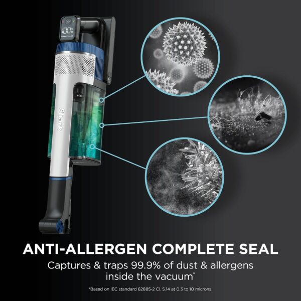 Shark Stratos Pet Pro Cordless Stick Vacuum IZ402UKTSB, Anti Hair Wrap Plus, Clean Sense IQ, Up to 60 Min