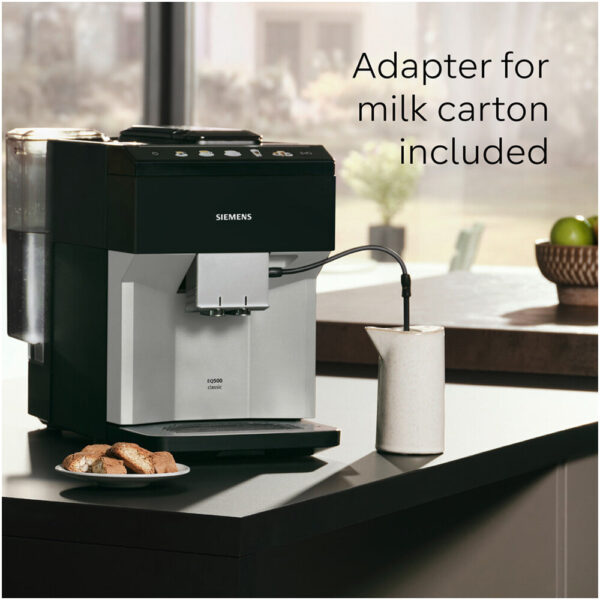 Siemens TP515GB1 EQ500 Bean to cup coffee machine Black Silver