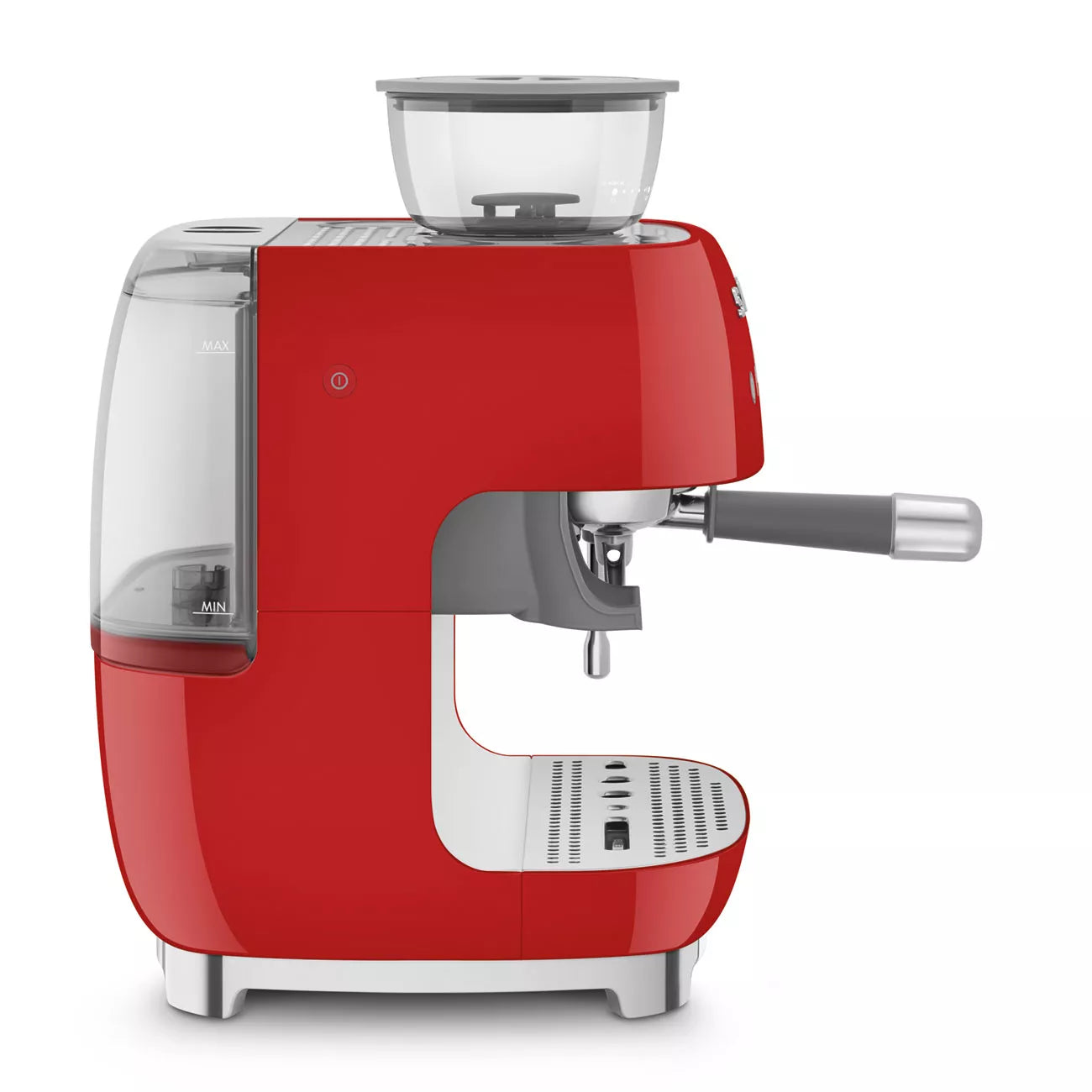 Smeg EGF03RDUK Retro Espresso Coffee Machine with Grinder in Red